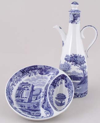 Oil Drizzler and Olive Dish